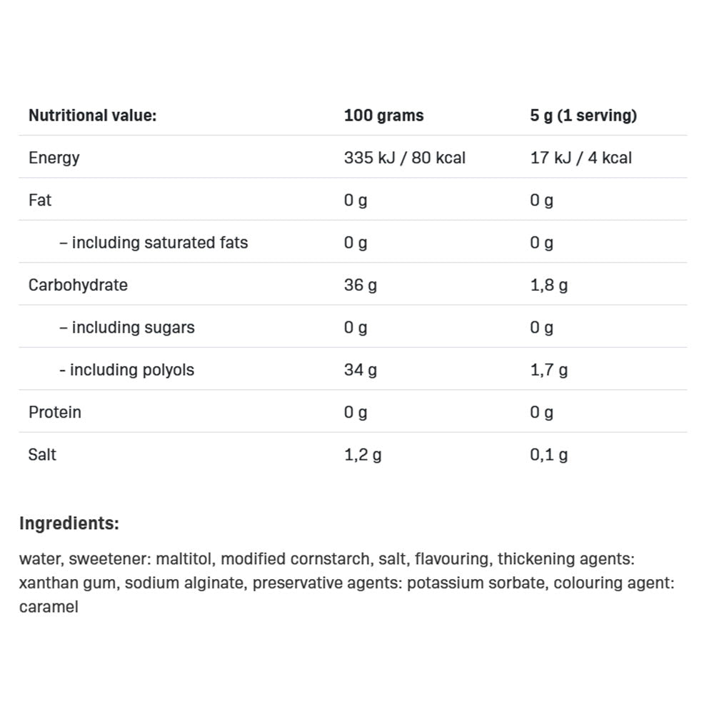 Allnutrition - Delicious Sauce, Salted Caramel - 500g (KORT DATUM 2026-06-30)