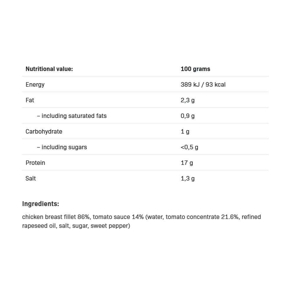 Allnutrition - Fitmeal Chicken Breast In Tomato Sauce - 150g