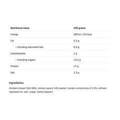 Allnutrition - Fitmeal Chicken Breast In Tomato Sauce - 150g