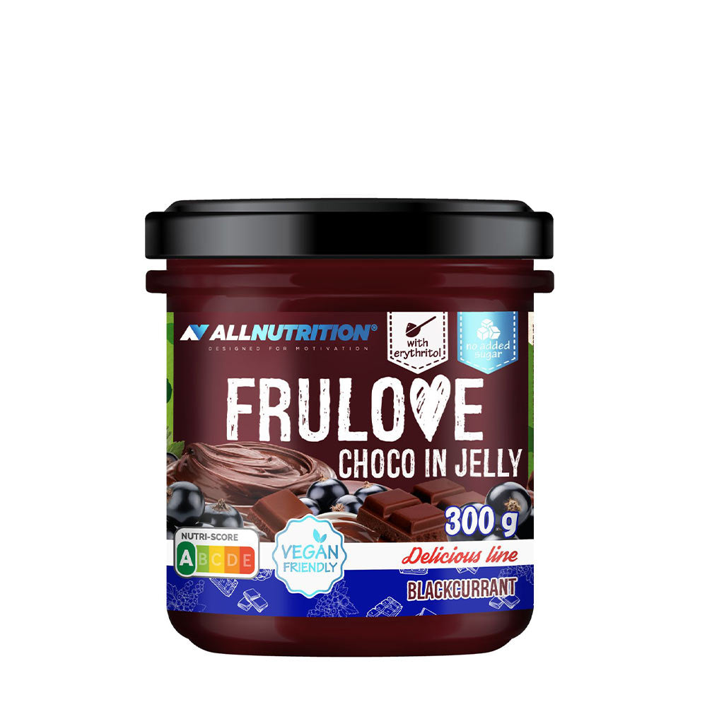 Frulove Choco In Jelly smakbeskrivning etikett