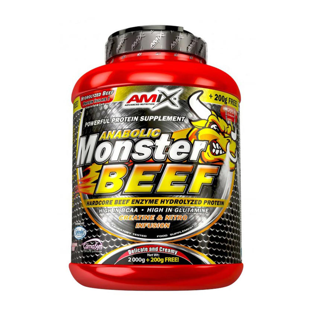 Amix Anabolic Monster Beef öppen förpackning