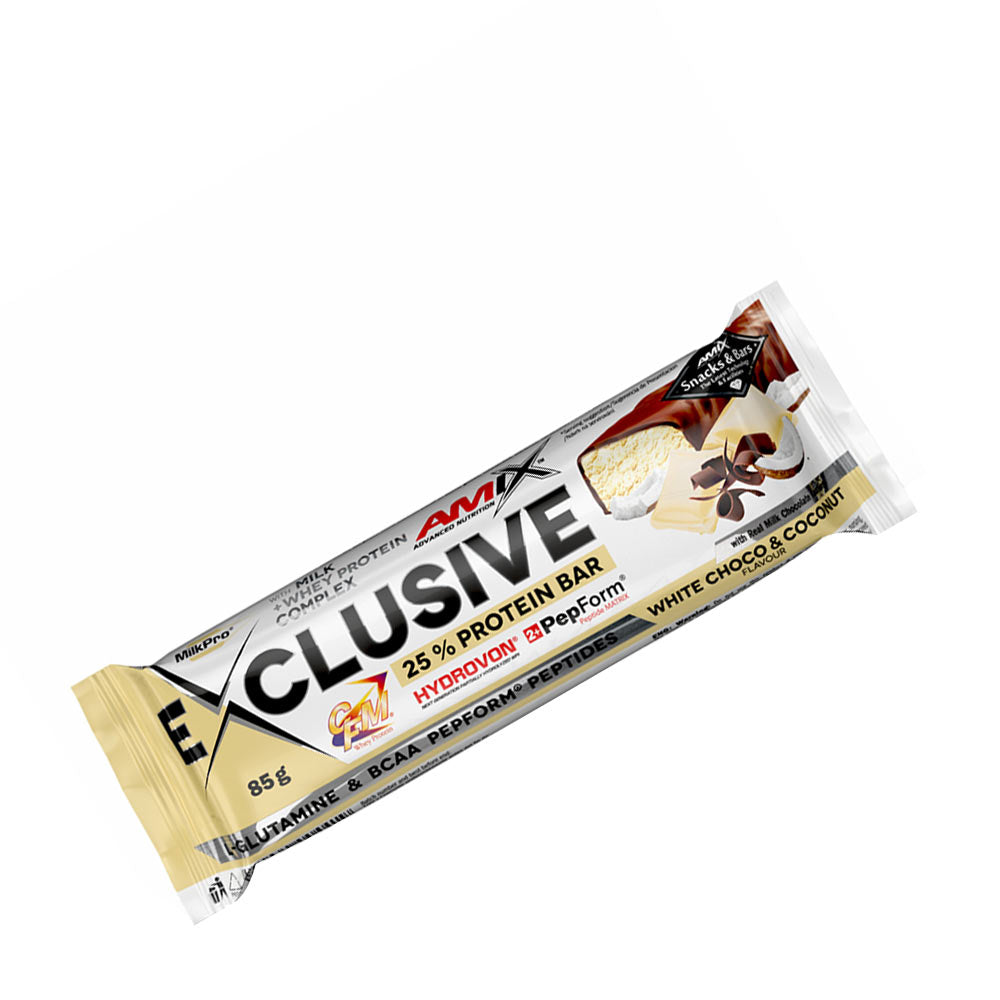 Amix Exclusive Protein Bar with 25% protein in White Chocolate & Coconut flavor