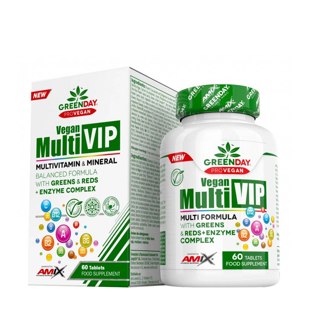 Amix - (Greenday Provegan) - Vegaaninen Multivip - 60 Tablettia