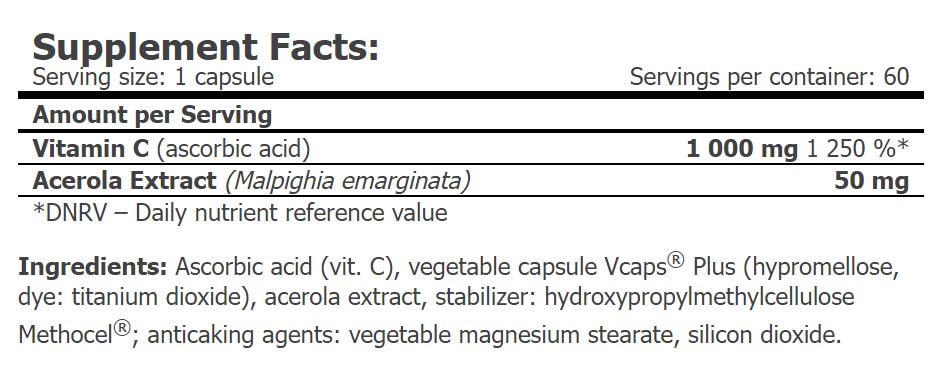 Amix - Provegan Vitamin C - 60 kapsler