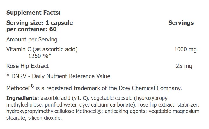 Amix - Vitamin C 1000 with Rose Hip Extract