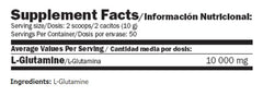 L-Glutamine ingredienser etikett