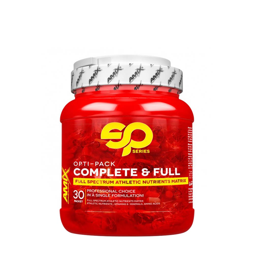 Amix Opti-Pack Complete & Full näringsfakta baksida