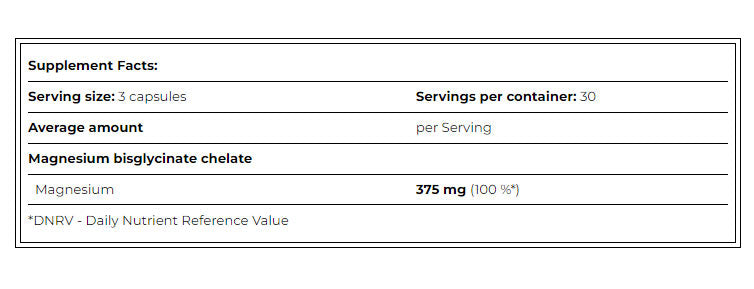 Amix - Magnesium Bisglycinate Chelate - 90 kapsler