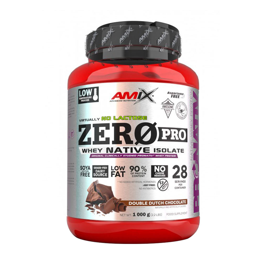 Zero Pro Whey Native Isolate produktdetalj näringsvärde