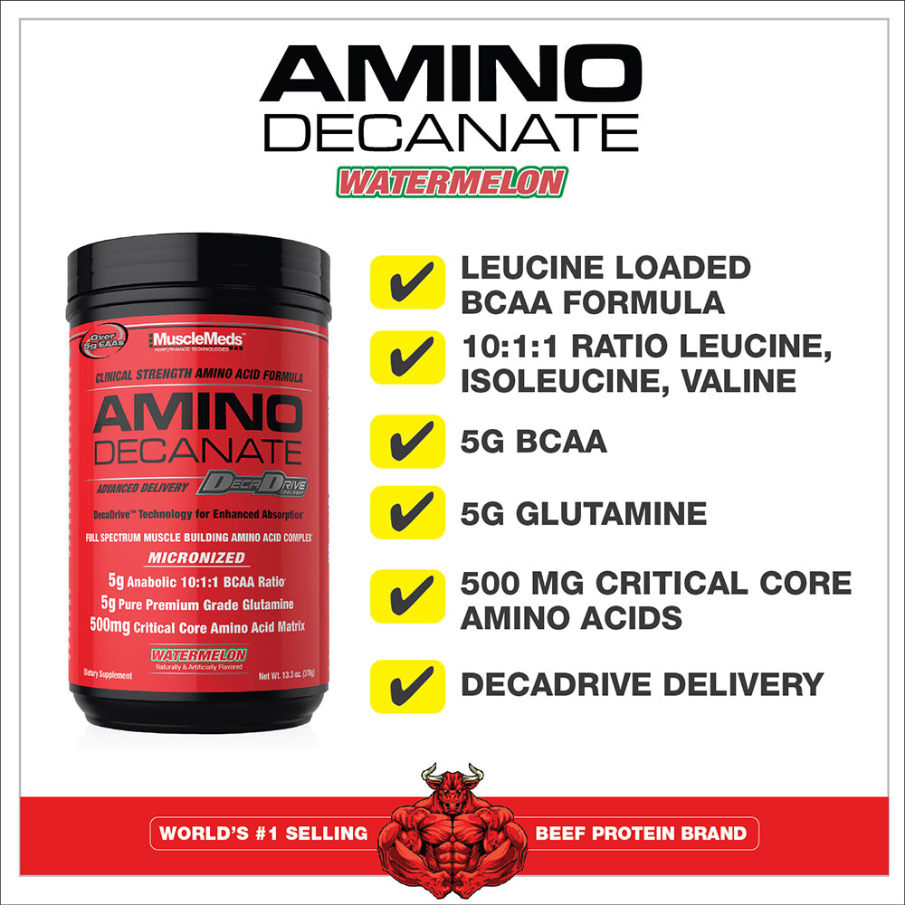 Musclemeds - Amino Decanate - Amino Syrekomplex