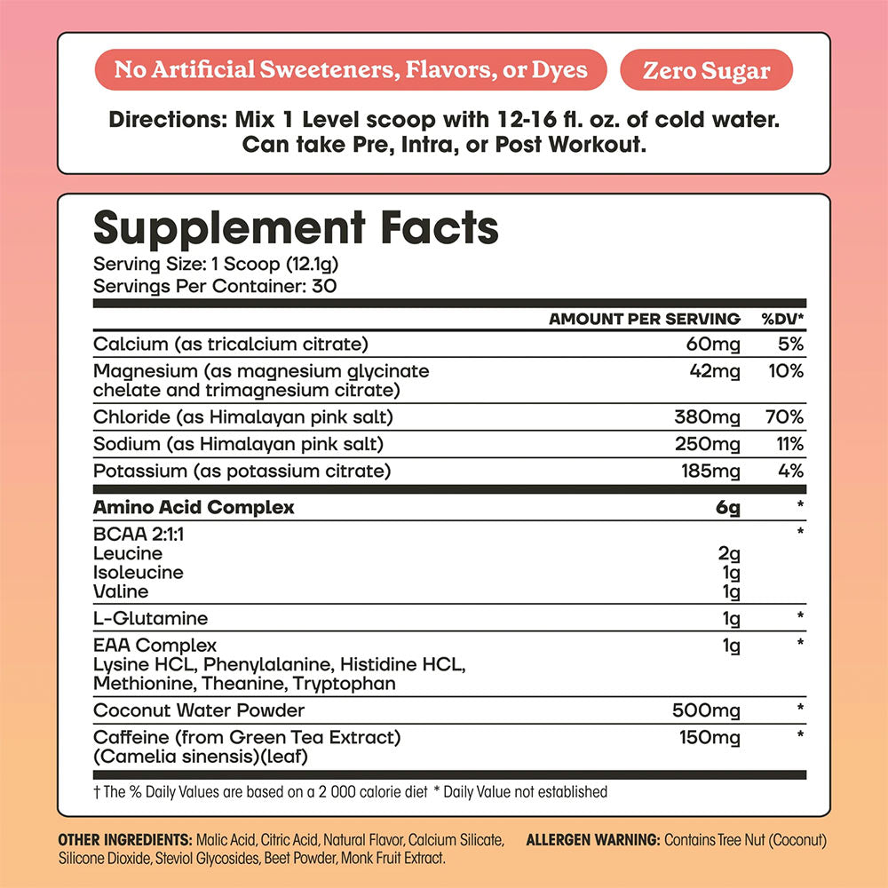 Fit&Lean - Fit & Lean - Amino Hydration & Energy - Pink Lemonade - 363g