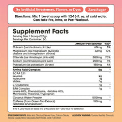 Fit&Lean - Fit & Lean - Amino Hydration & Energy - Pink Lemonade - 363g