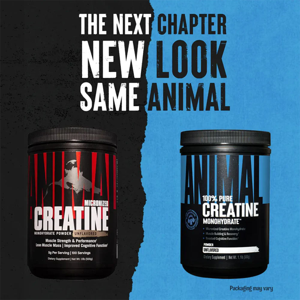 Universal Nutrition - Kreatiinijauhe, Maustamaton - 500g