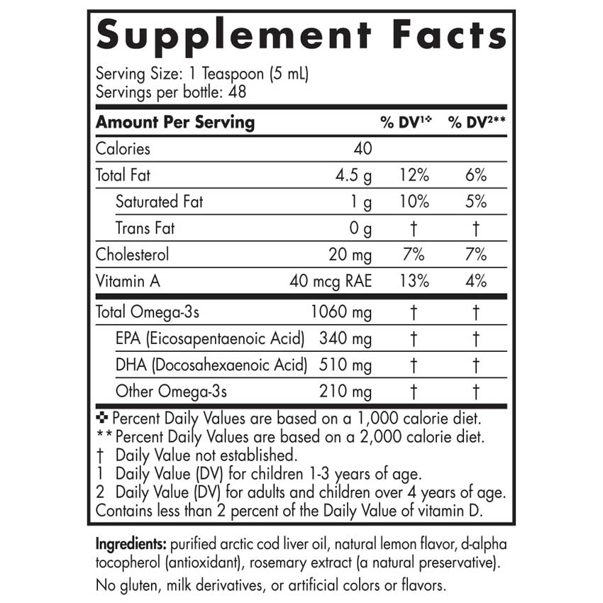 Nordic Naturals - Arctic Cod Liver Oil