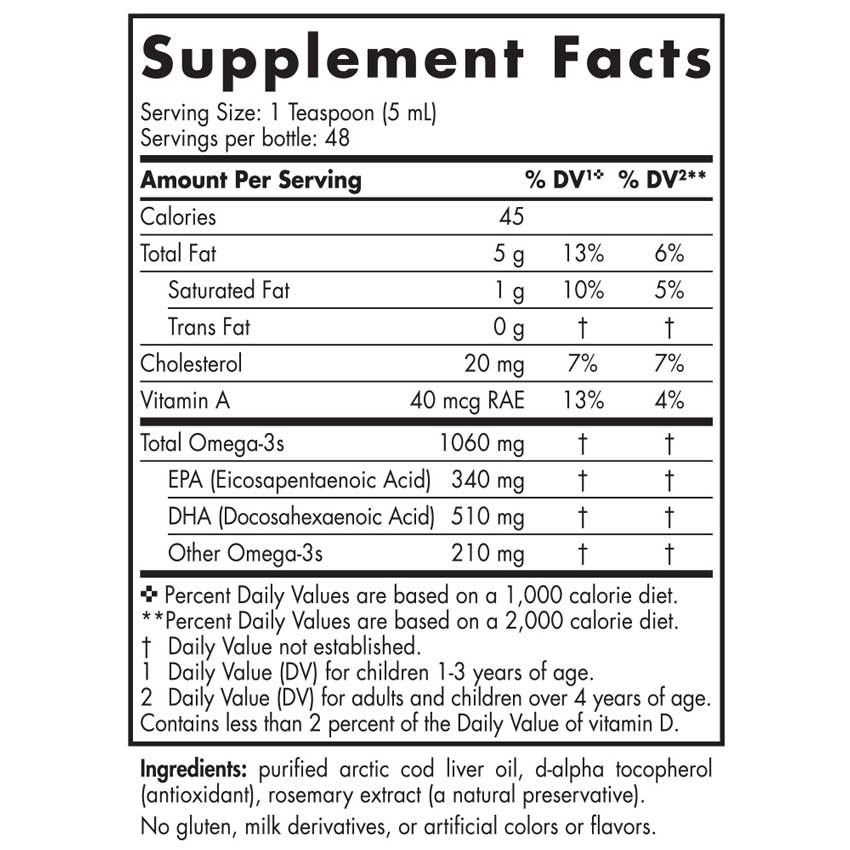 Nordic Naturals - Arctic Cod Liver Oil