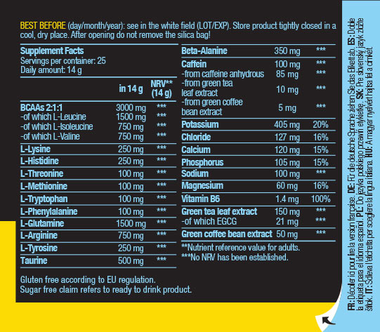 BioTechUSA - Amino Energy Zero med Elektrolytter, Ananas Mango - 360g