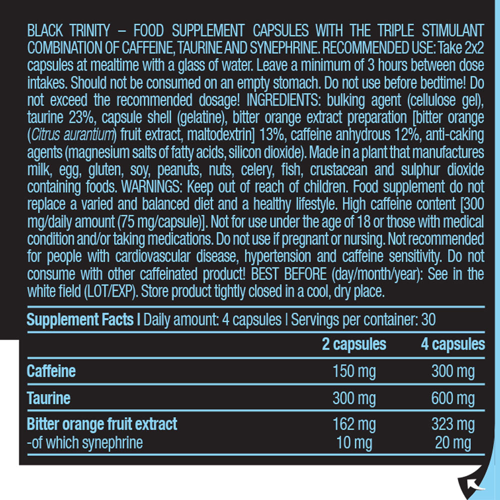 BioTechUSA - Black Trinity - 120 Caps