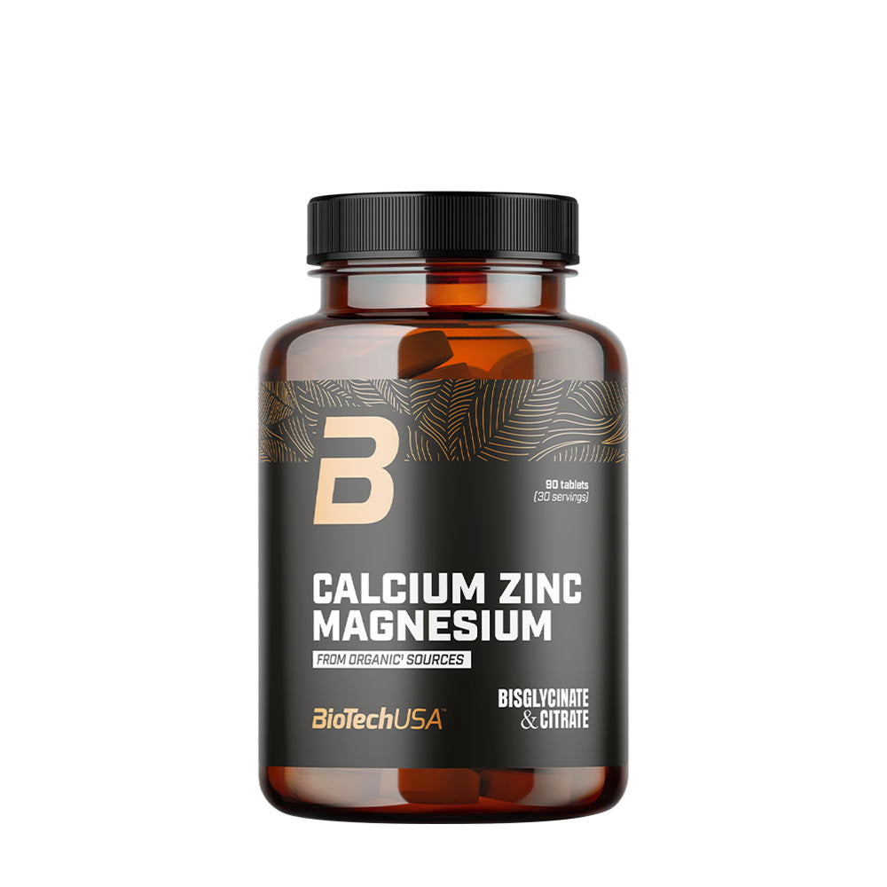 BioTechUSA Calcium Zinc Magnesium baksida näringsfakta