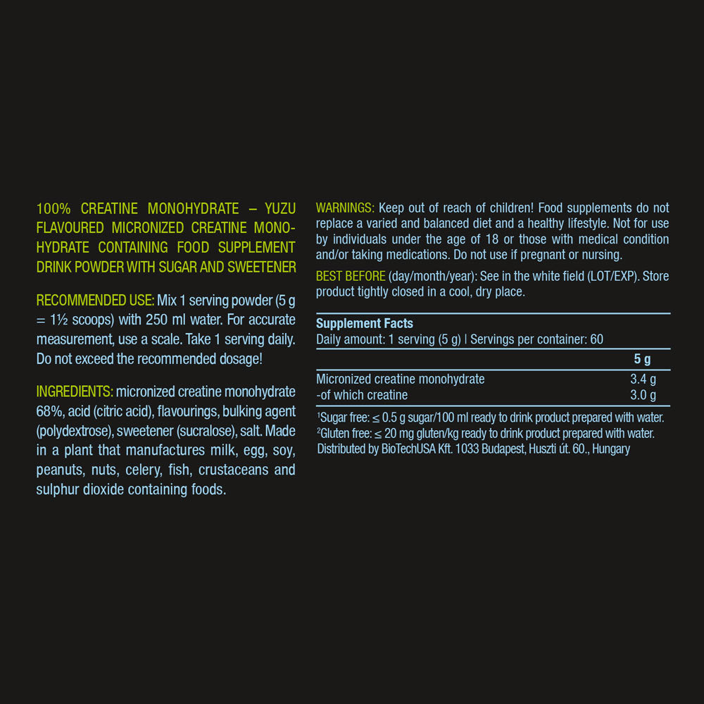BioTechUSA - 100% Creatine Monohydrate