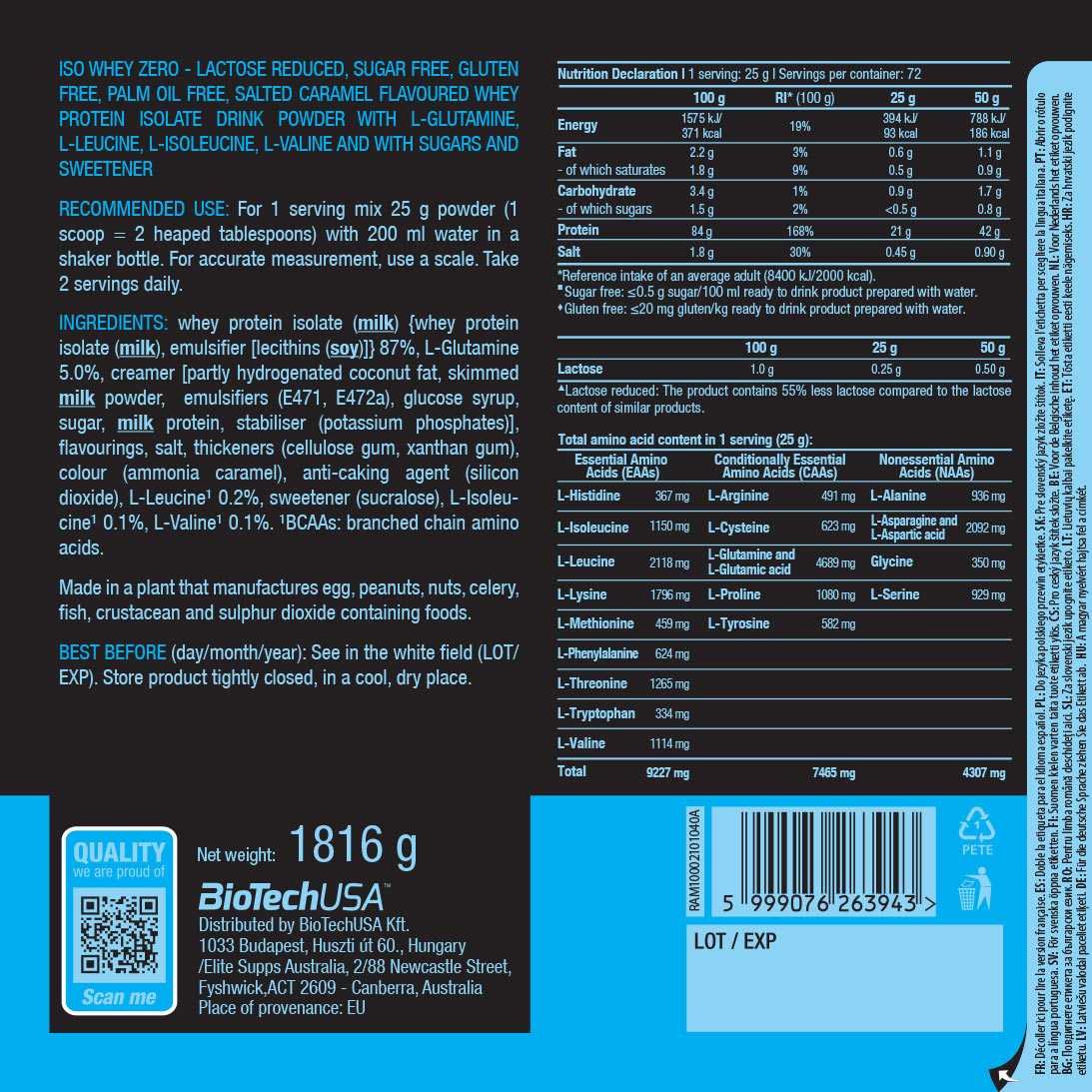 BioTechUSA - Iso Whey Zero