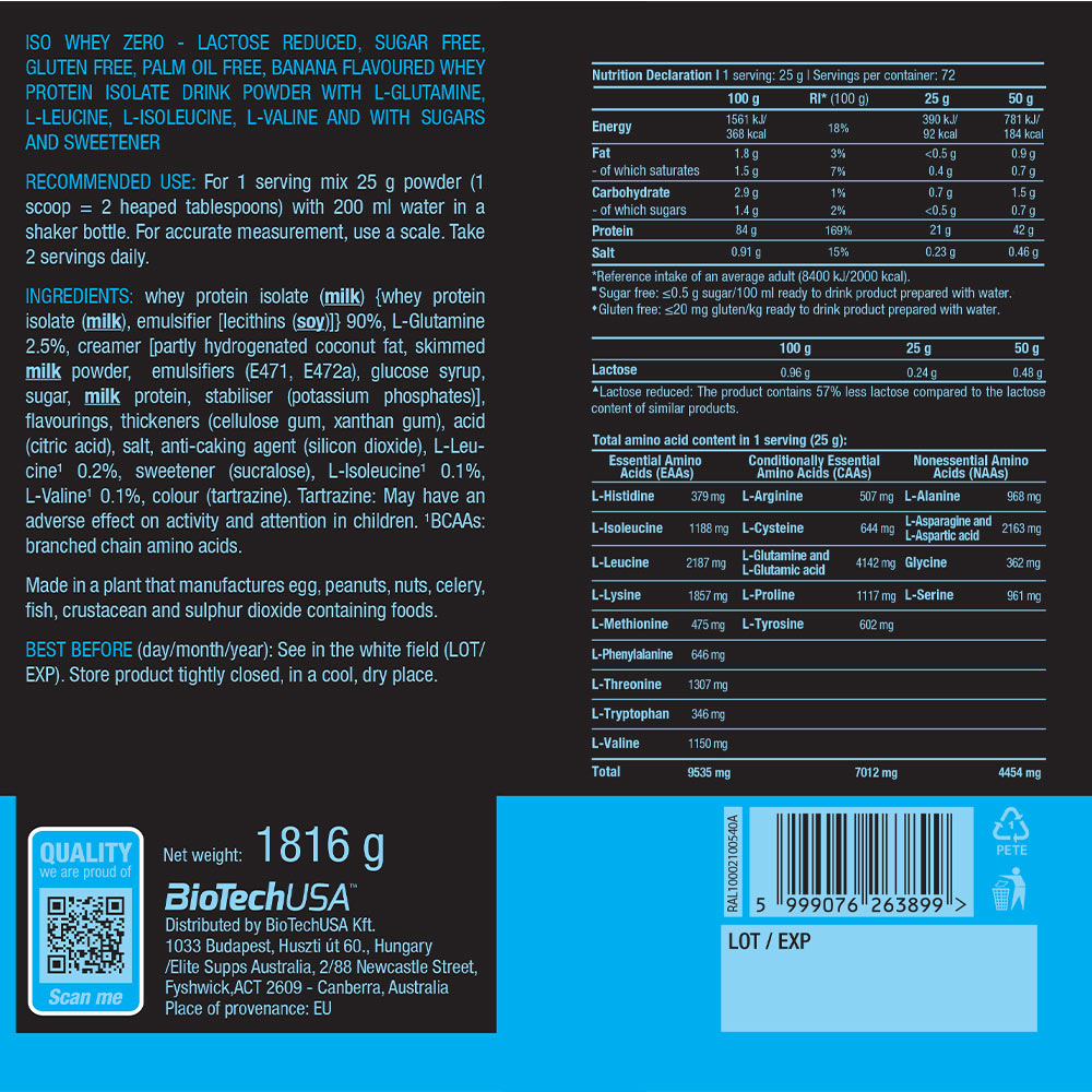 BioTechUSA - Iso Whey Zero