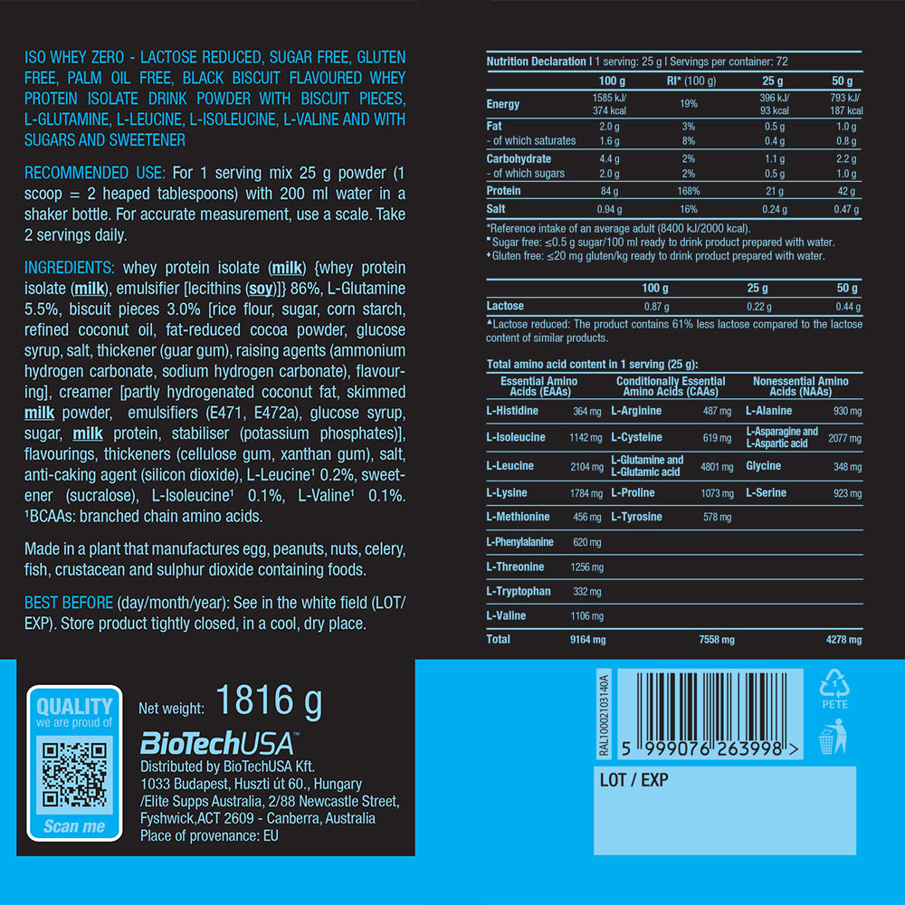 BioTechUSA - Iso Whey Zero