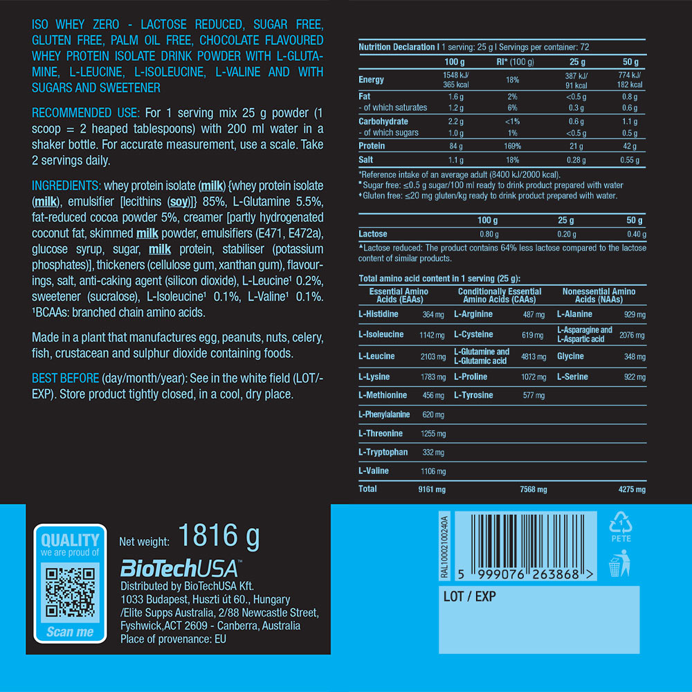 BioTechUSA - Iso Whey Zero