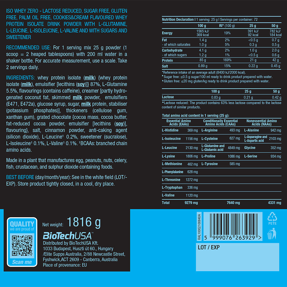 BioTechUSA - Iso Whey Zero