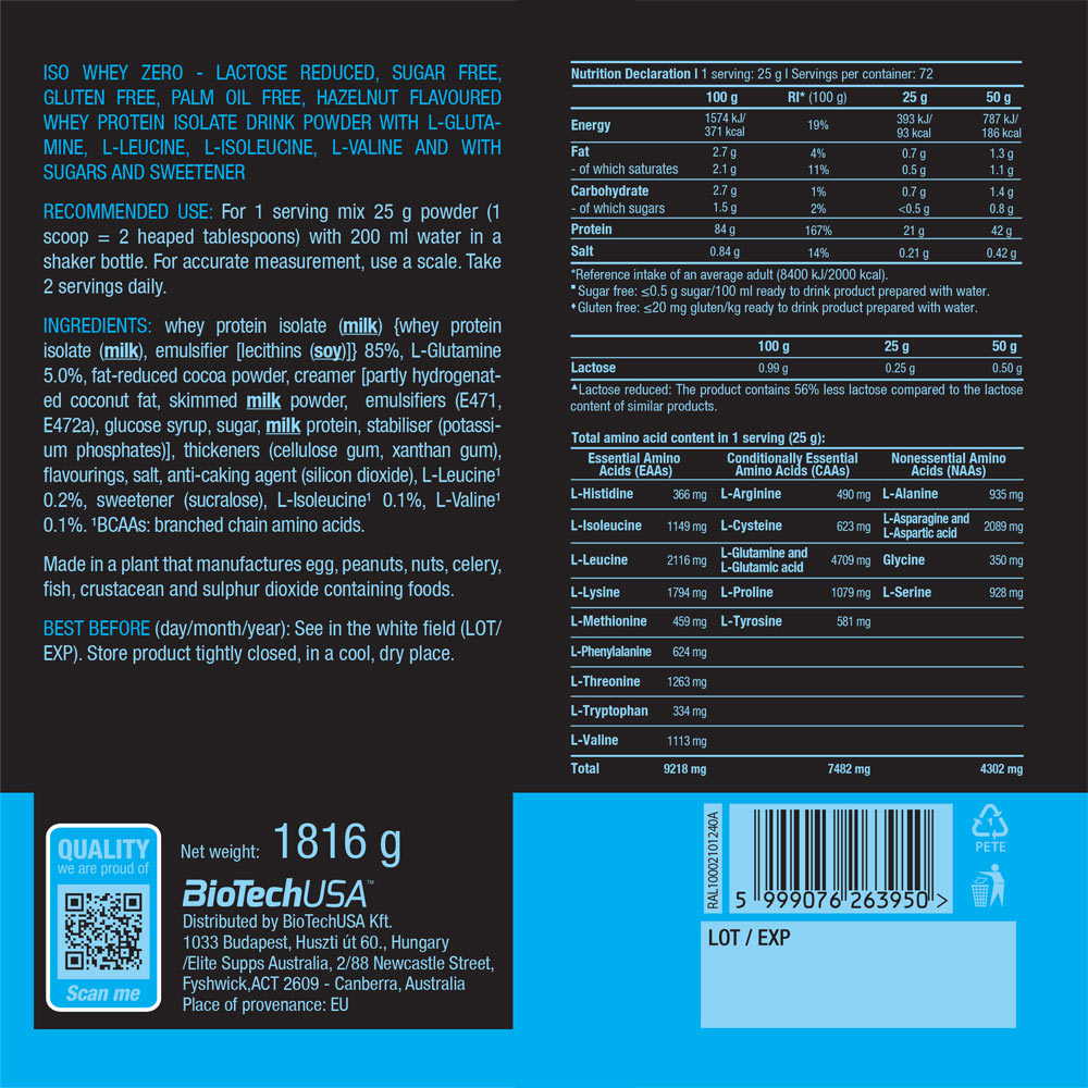 BioTechUSA - Iso Whey Zero