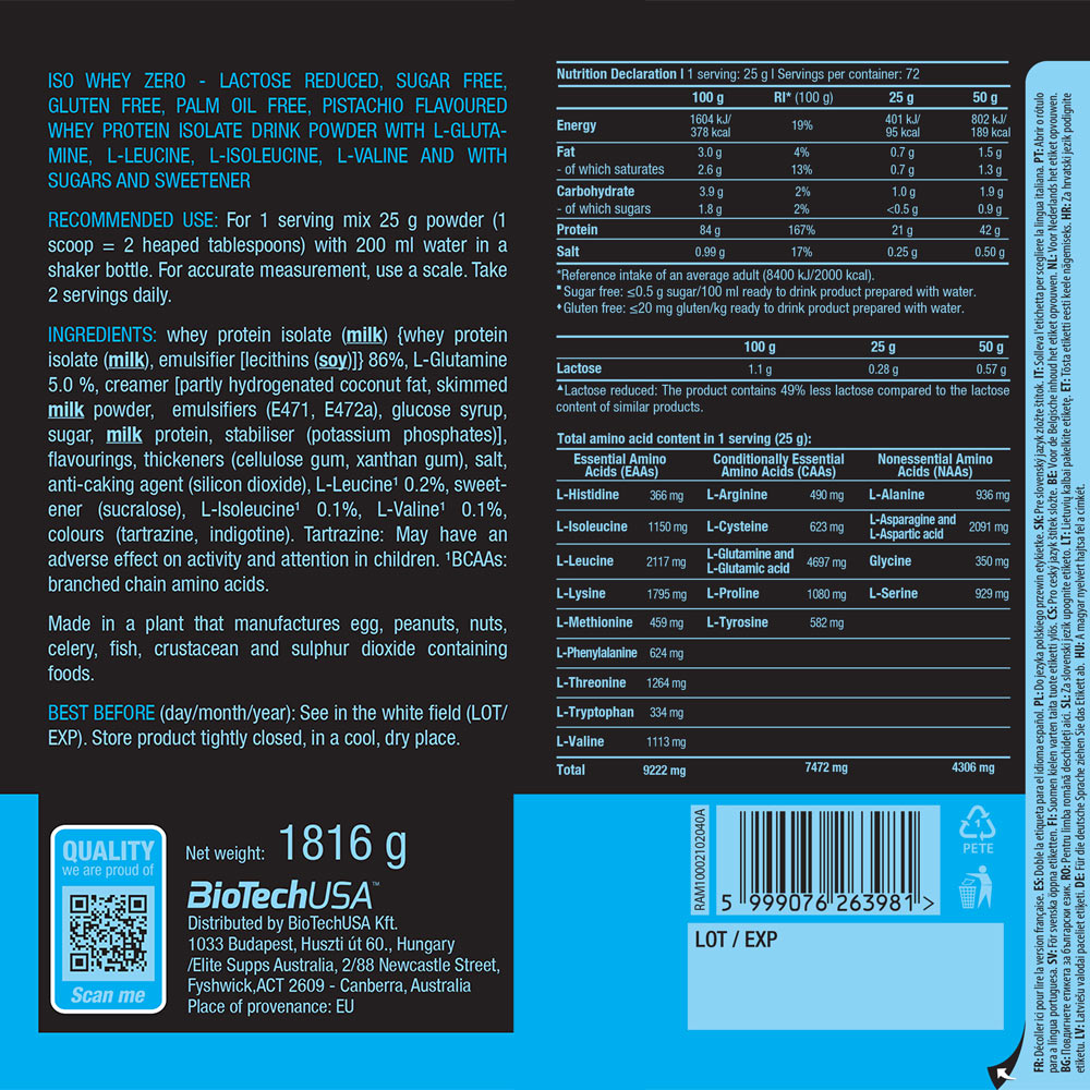 BioTechUSA - Iso Whey Zero