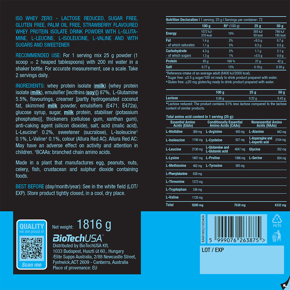 BioTechUSA - Iso Whey Zero