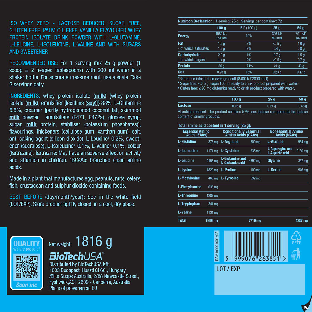 BioTechUSA - Iso Whey Zero