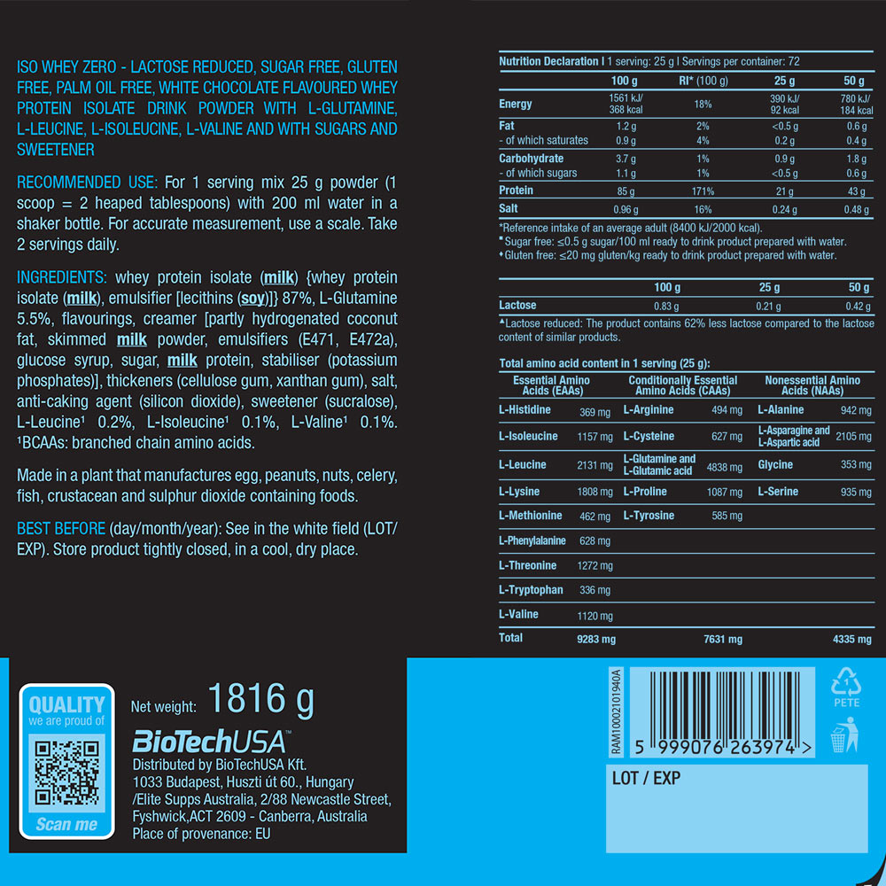 BioTechUSA - Iso Whey Zero