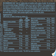 Biotechusa Multivitamin For Men baksida