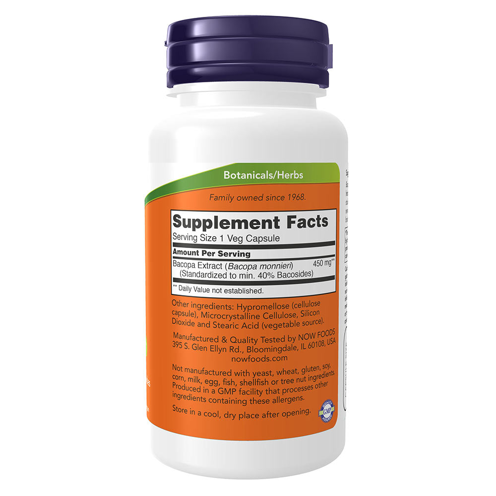 Bacopa Extract 450 mg baksida näringsfakta