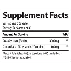 Trace Minerals - Tmancestral Beef Liver - 180 Caps