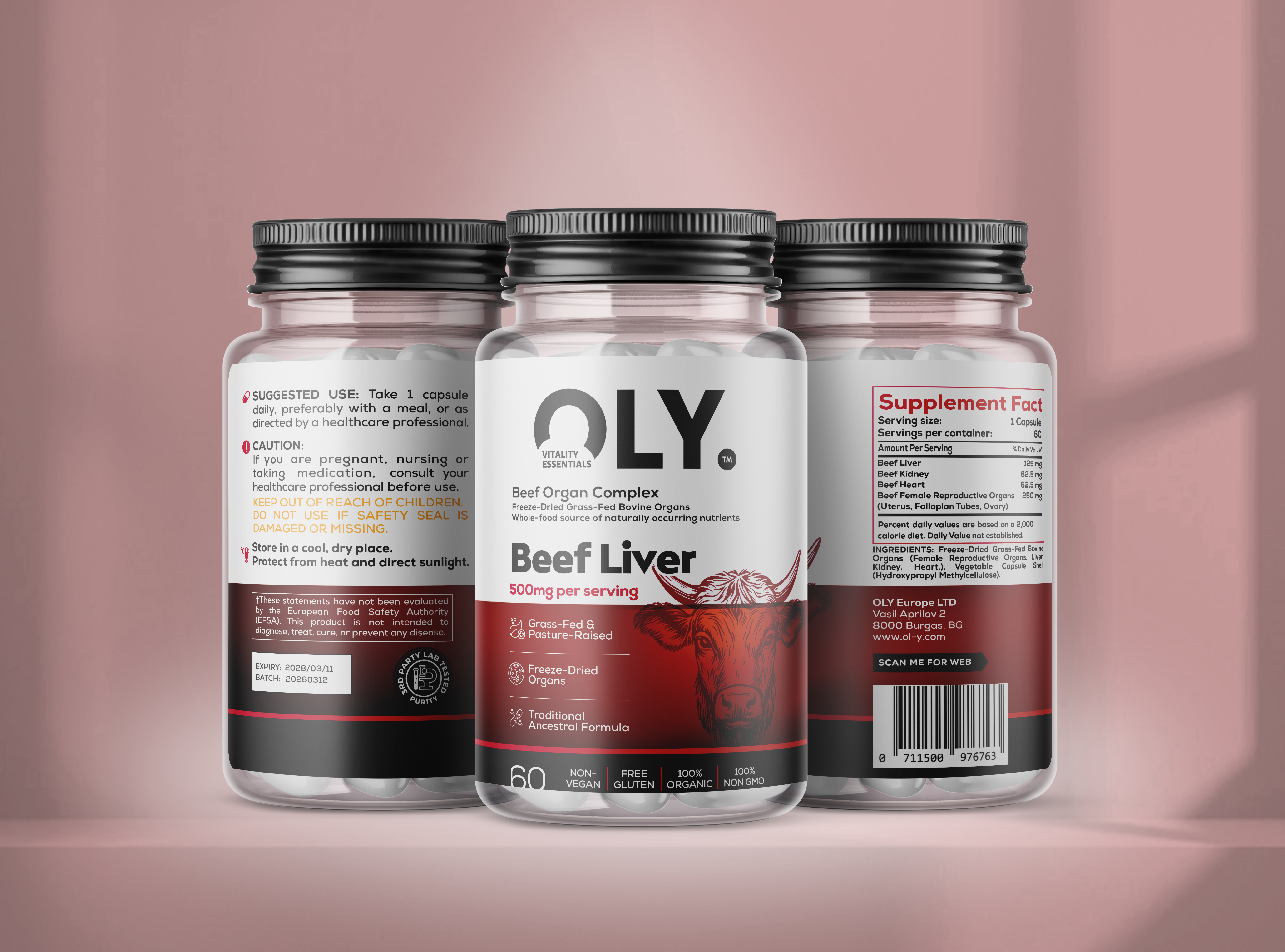 Oly - Beef Liver - 500 mg - 60 caps