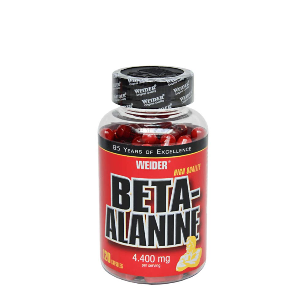 Beta-Alanine 120 kapslar baksida näringsfakta