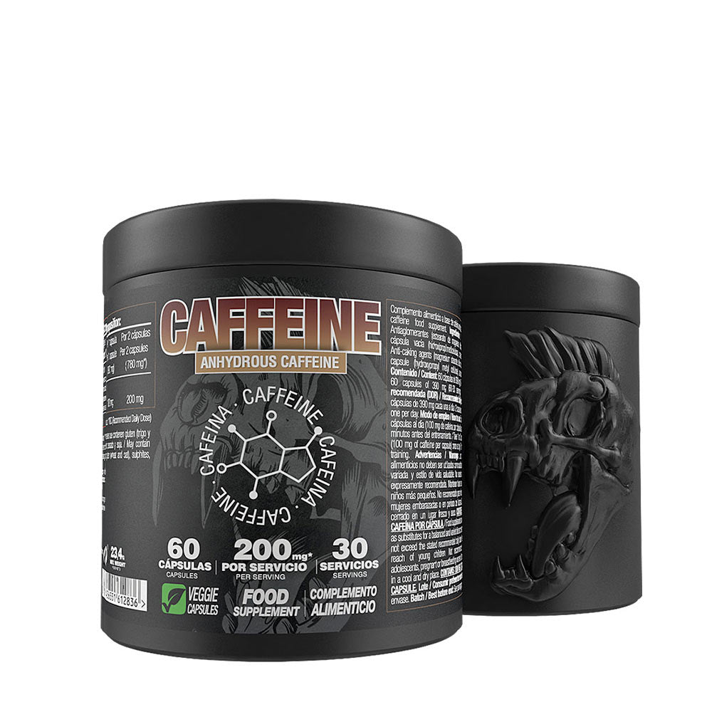 Zoomad Labs ONE RAW Caffeine supplement container showcasing 60 veggie capsules for energy and performance.