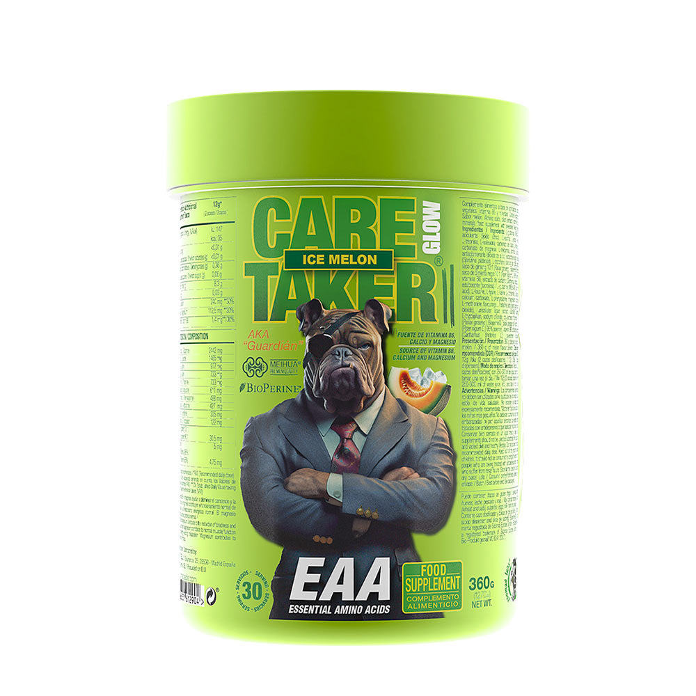 Zoomad Labs Caretaker II EAA Glow in Ice Melon flavor - Essential amino acids for muscle recovery.