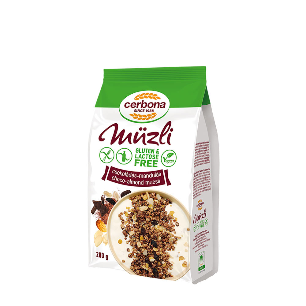 Cerbona - Gluten Free Chocolate-Almond Muesli - 200 g
