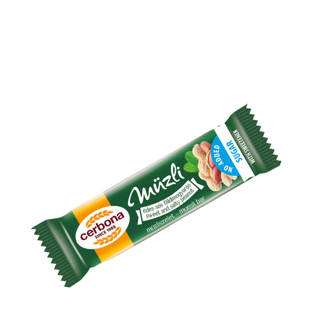 Cerbona - Sød-Saltet Jordnødde Müsli Bar - 20 g