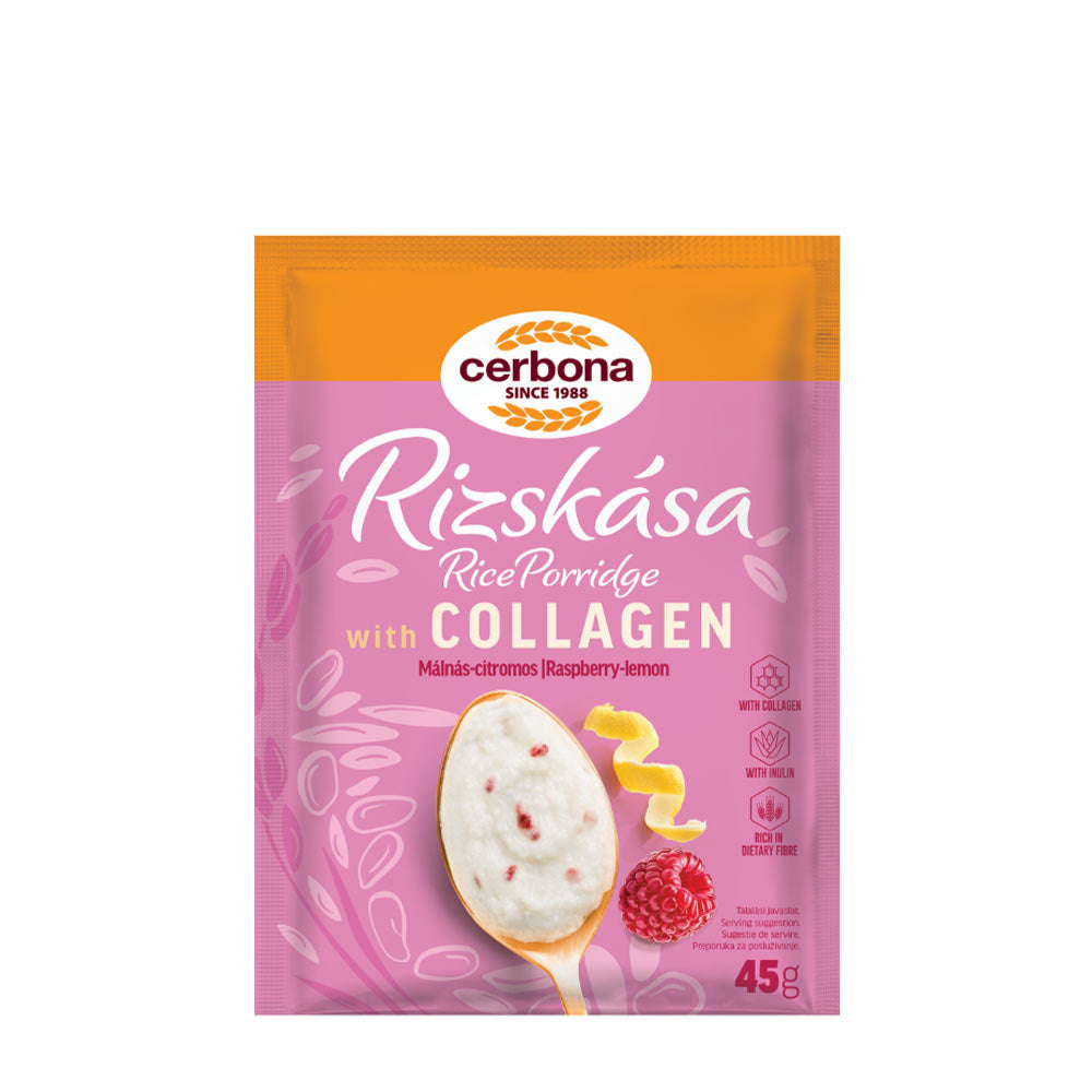 Cerbona - Rice Porridge With Collagen (Raspberry-Lemon) - 45 g