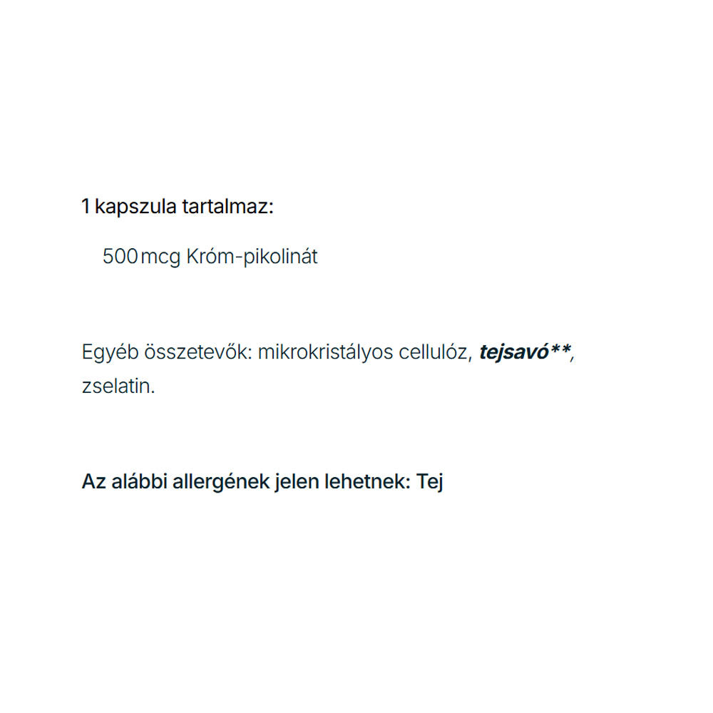 CaliVita - Chromium Max 500 - 100 Capsules