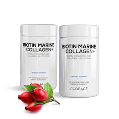 Codeage - Biotin Marine Collagen - 120 Vcaps - 120 Vegetable Caps