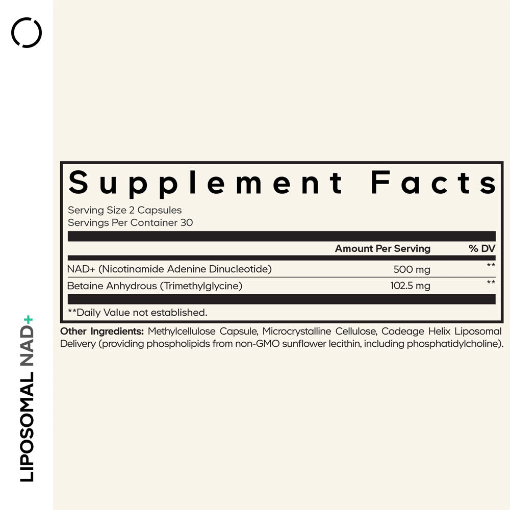Codeage - Liposomal Nad+ - 60 Vcaps - 60 Vegetable Caps