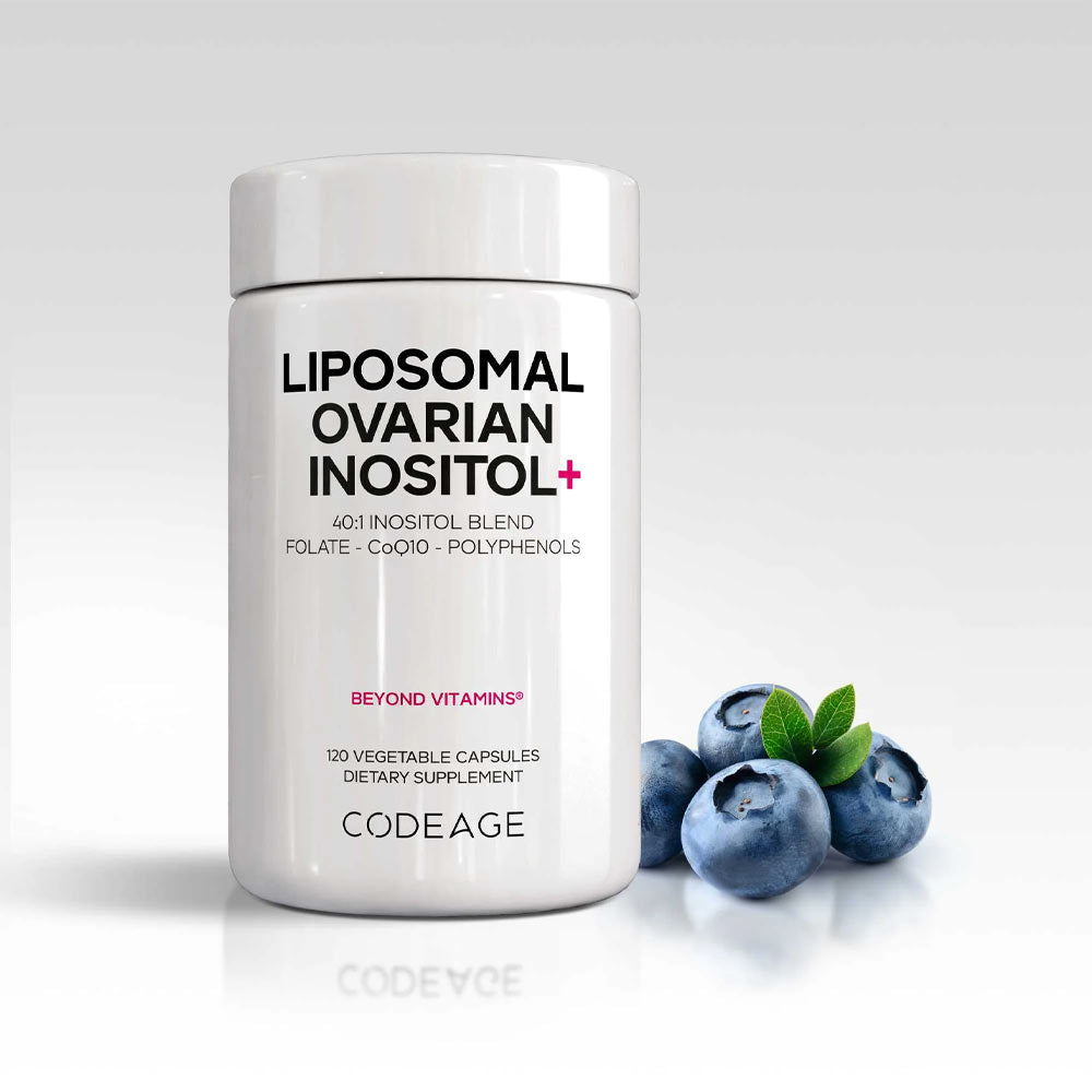 Codeage - Liposomal Ovarian Inositol+ - 120 Vcaps - 120 Vegetable Caps