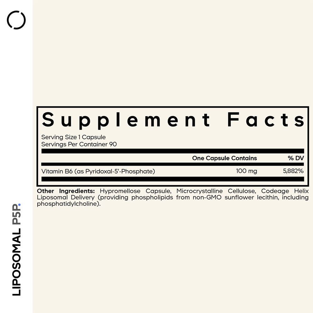 Codeage - Liposomal P5P - 90 Vcaps - 90 Vegetable Caps