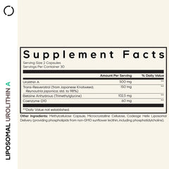 Codeage - Liposomal Urolithin A - 60 Vcaps - 60 Vegetable Caps