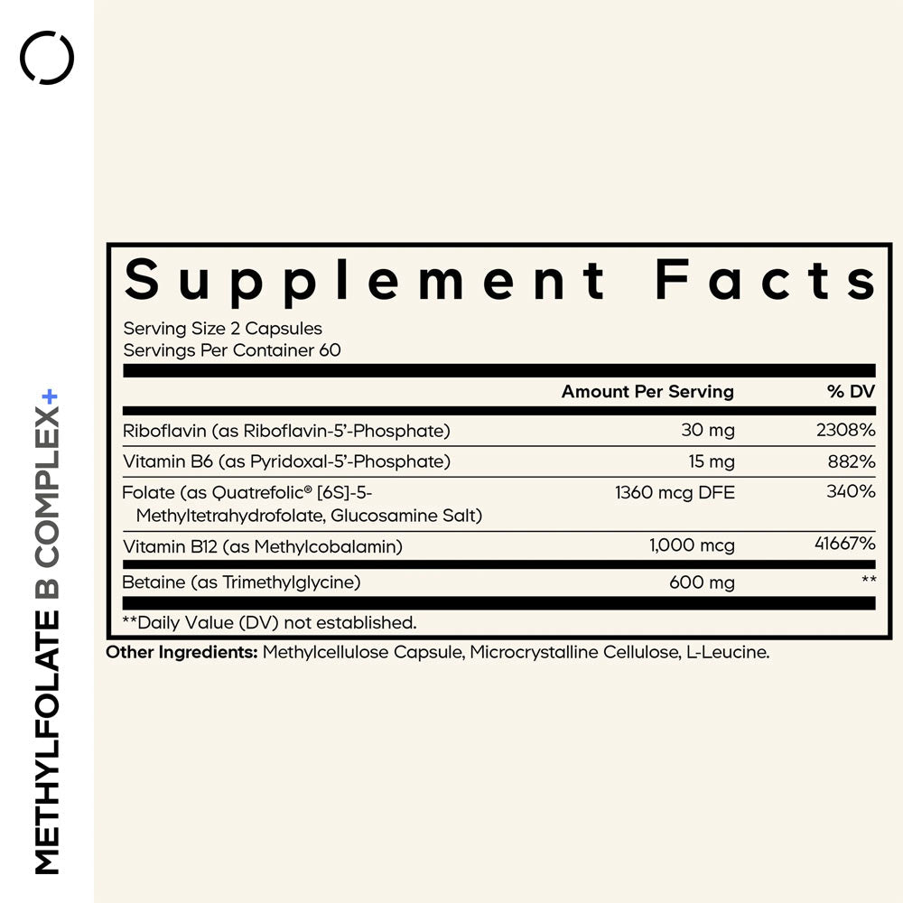 Codeage - Methylfolate B Complex+ - 120 Vcaps - 120 Vegetable Caps